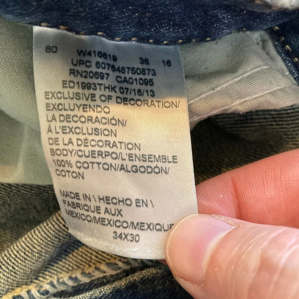 Dickies Genuine Carpenter Jeans Men 34x30 (Fits 34x26) Stretch Work W416619